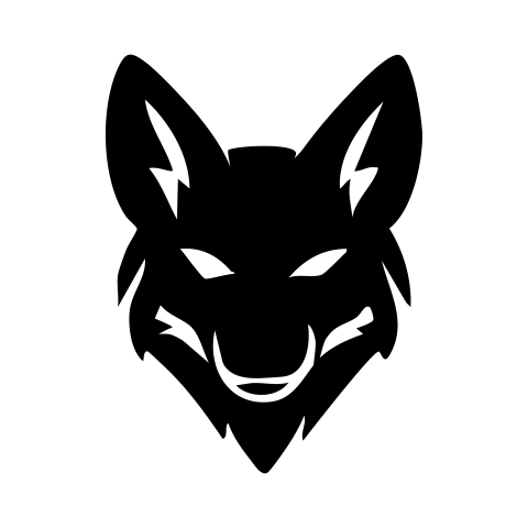 Wild wolf esports silhouette logo png free download