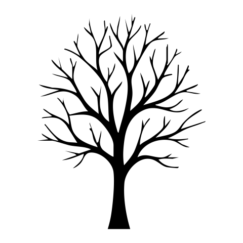 Tree silhouette vector