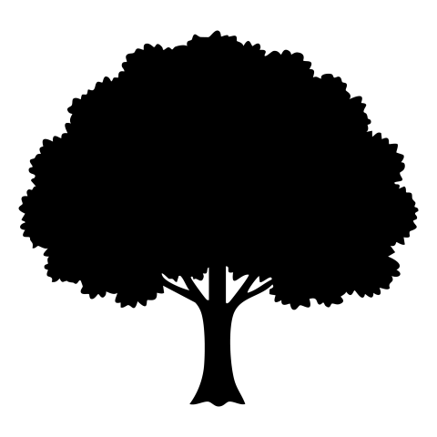 Silhouette tree png download