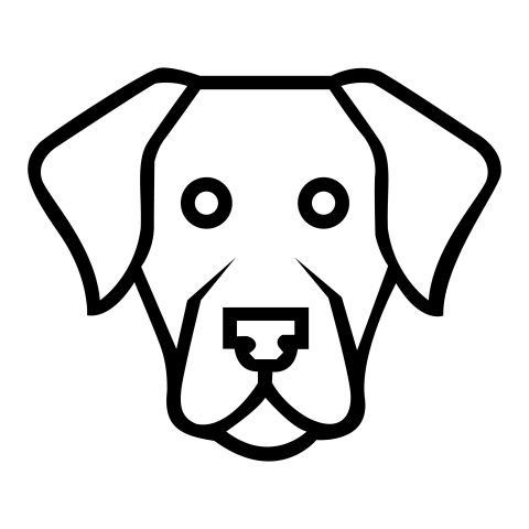 Dog Head Icon PNG Free Download