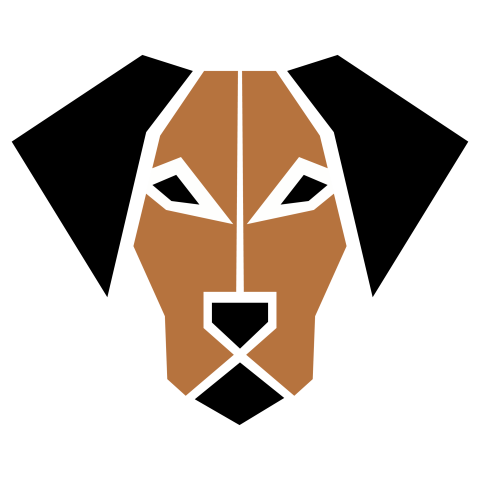 Geometric Dog Logo PNG Download