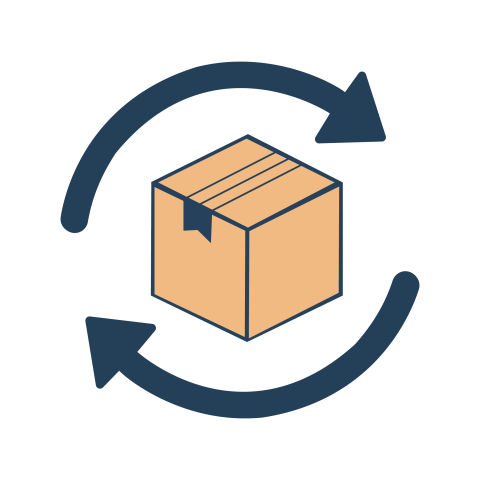 Return Policy Box Icon PNG Transparent Background