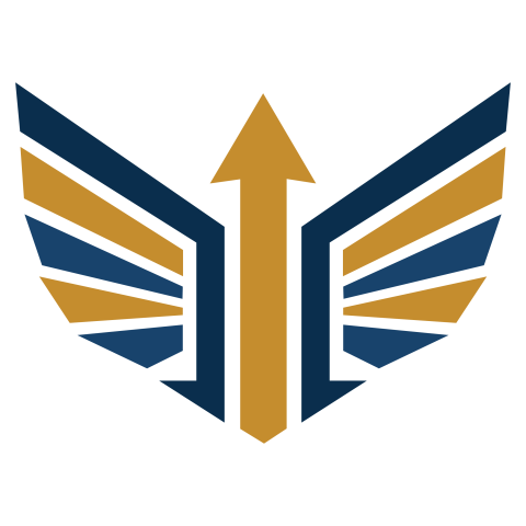Upward Success Arrow Wing Logo PNG Transparent