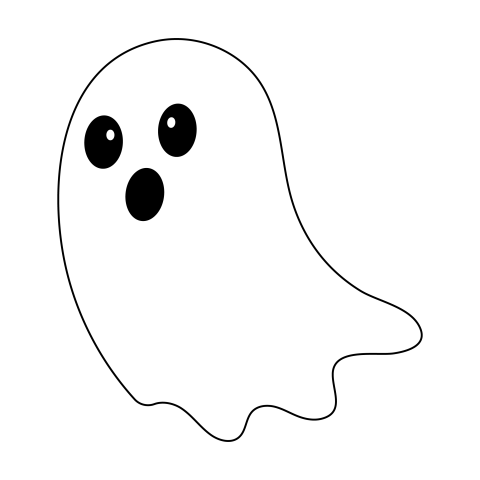 Kawaii ghost transparent