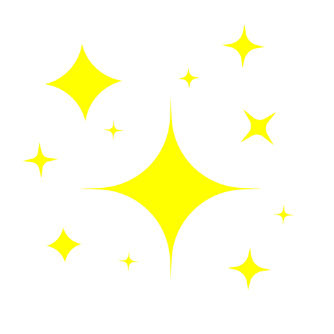 Yellow stars png transparent background