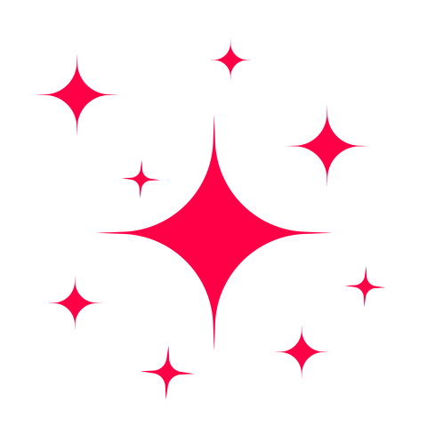 Transparent pink star png