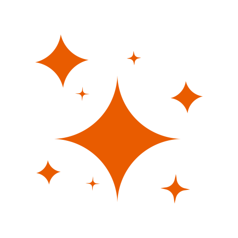 Orange star png transparent background