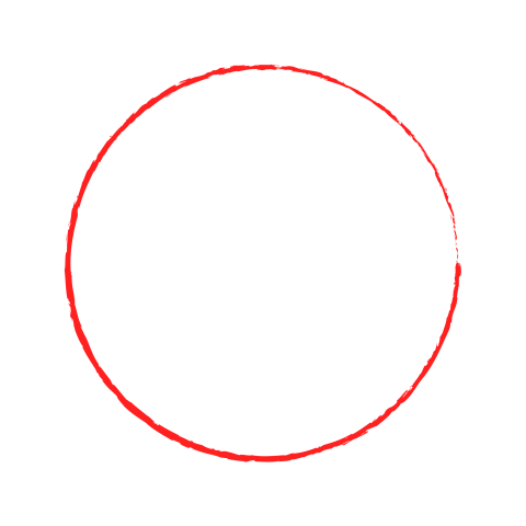 Circle red transparent background