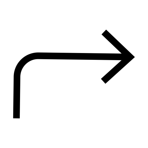 Right pointing arrow no background