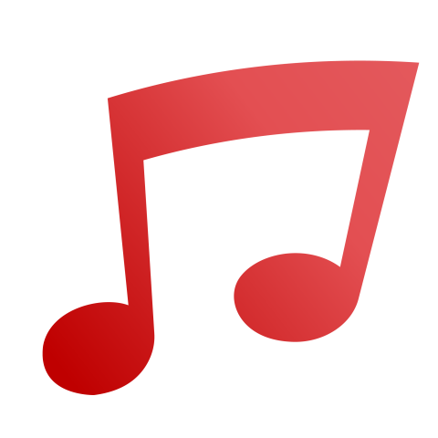Red music notes png free download
