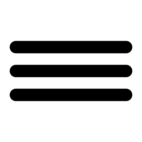 Three line menu icon png
